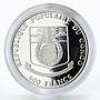 Congo 500 francs Ship Navire Ancien proof silver coin 1991