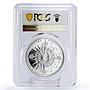 Cameroon 2500 francs Ship of Fortune PR70 PCGS color silver coin 2016