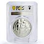 Niue 1 dollar Peter The Great Ship PR70 PCGS colored proof silver 2011