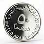 United Arab Emirates 50 dirhams Sharjah City for Humanitarian silver coin 2004