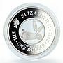 Fiji 1 dollar The Year of the Rabbit proof silver coin 2011