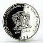 Sao Tome and Principe 1000 dobras Heidiland colored silver coin 1998