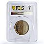 Bulgaria 2 leva Death of Saint Kliment Ochridsky MS65 PCGS CuNi coin 1966