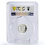 Mexico 1/10 onza Numismatic Convention Pillar Dollar PR69 PCGS silver coin 1988