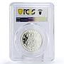 Mexico 1/2 onza Numismatic Convention Pillar Dollar PR68 PCGS silver coin 1988