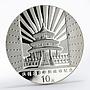 China 10 yuan Olympics Beijing 2008 colored gilded proof silver coin 2001