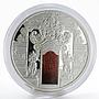 Fiji 10 dollars Temple Gates Kori Agung colored proof silver coin 2012