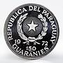 Paraguay 150 guaranies Munich Olympics Broad Jumper proof silver coin 1972