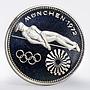 Paraguay 150 guaranies Munich Olympics High Jumper proof silver coin 1972