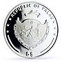 Palau 5 dollars World of Wonders Neuschwanstein Castle Architecture Ag coin 2010