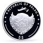 Palau 5 dollars World of Wonders Neuschwanstein Castle Architecture Ag coin 2010