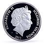 Solomon Islands 5 dollars Archangel Michael colored proof silver coin 2011