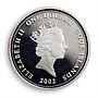 Cook Islands 1 dollar Her Majesty Queen Elizabeth The Queen Mother silver 2002