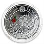 Belarus 10 Roubles Series Beauty of Flowers Lily of the Valley Flora coin 2013