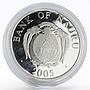 Nauru 10 dollars England Tower Bridge silver gilded coin 2005