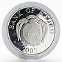 Nauru 10 dollars England Tower Bridge silver gilded coin 2005