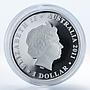 Australia 1 dollar Operatic Singer Dame Nellie Melba colored silver coin 2011