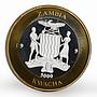 Zambia 5000 kwacha Chinese General Wang Shushengi bimetalic coin 1997