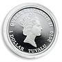 Tuvalu 1 dollar Great Warriors series Roman Legionary silver coin 2010