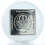 Northern Mariana 5 dollars Pope with Crystal Cross Swarovski silver coin 2004