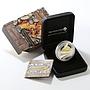 New Zealand 1 dollar Gold Rushes proof gilded silver coin 2006