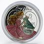 Benin 1000 francs The Frog Prince Fairy Tale Princess color  silver coin 2014