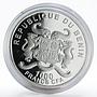 Benin 1000 francs The Frog Prince Fairy Tale Princess color  silver coin 2014