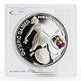 Laos 1000 kip Olympic Games Figure Skating proof silver coin 2014