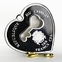 Congo 500 francs A Key to Your Heart colored proof silver coin 2017