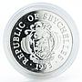 Seychelles 25 rupees Space Shuttle proof silver coin 1993