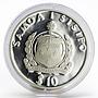 Samoa 10 tala World Globe Comte de la Perouse Ship proof silver coin 1994