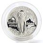 South Africa set of 4 coins 50,20,10,5 Cents Wildlife Elephant silver proof 2002