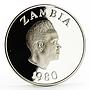 Zambia 10 kwacha International Year of the Child proof silver coin 1980