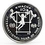 Zambia 10 kwacha International Year of the Child proof silver coin 1980