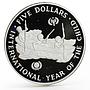 Solomon Islands 5 dollars International Year of Child  proof silver coin 1983