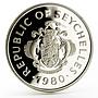 Seychelles 50 rupees International Year of Child silver coin 1980