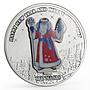 Nauru 10 dollars Happy New Year series Father Frost colored silver coin 2008