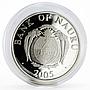Nauru 10 dollars European Monuments San Marino Palazzo Pubblico silver coin 2005