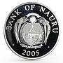 Nauru 10 dollars European Monuments San Marino Palazzo Pubblico silver coin 2005