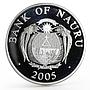 Nauru 10 dollars European Monuments San Marino Palazzo Pubblico silver coin 2005