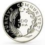 Turkey 500 liras International Day of the Child proof silver coin 1979