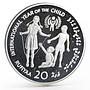 Maldives 20 rufiyaa International Year of the Child proof silver coin 1979