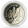 Netherlands Antilles 25 gulden International Year of the Child silver coin 1979