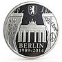 Belgium 20 euro 25th Anniversary of the Fall of the Berlin Wall silver coin 2014