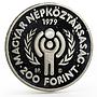 Hungary 200 forint International Year of the Child proof silver coin 1979
