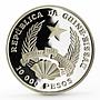 Guinea-Bissau 10000 pesos 15th World Football Cup proof silver coin 1992