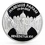 Liberia 10 dollars Benedict XVI Habemus Papam proof silver coin 2005