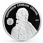 Benin 1000 francs Gotthold Ephraim Lessing proof silver coin 2004