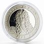 Alderney 5 pounds Sir Isaac Newton proof silver coin 2006