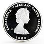 Turks and Caicos Islands 10 crowns World Year of the Child silver coin 1982